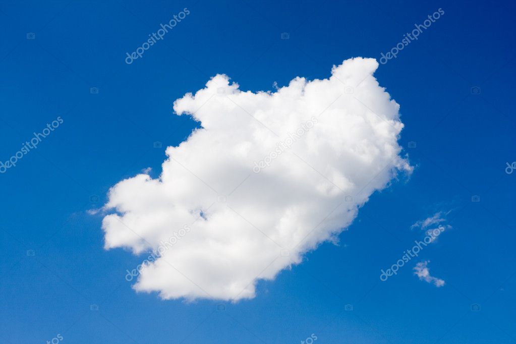 Single cloud in sky