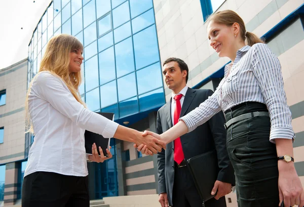 Business shaking hands — Stock Photo, Image