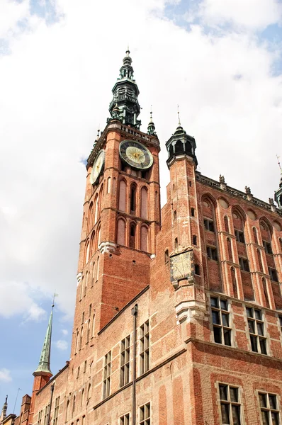 A Câmara Municipal de Gdansk, Polónia — Fotografia de Stock