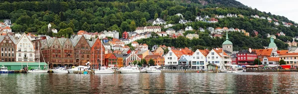 Panoramik Bergen, Norveç Stok Fotoğraf