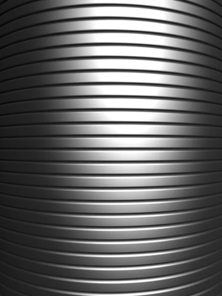 Curve shape silver aluminium stripe background — Stock Photo, Image
