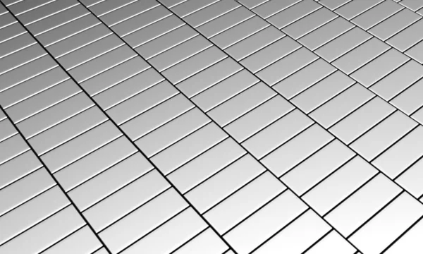 Aluminum silver tile pattern background — Stock Photo, Image