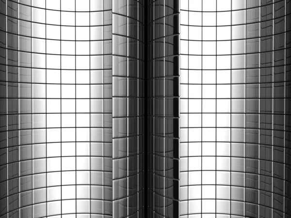 Abstrakte Aluminiumkurve quadratischen Muster Hintergrund — Stockfoto