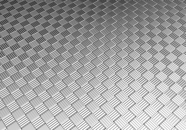 Aluminium silberne Fliese Muster Hintergrund — Stockfoto