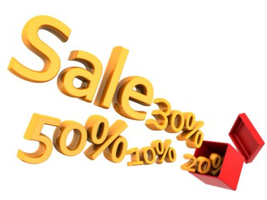 Business sales and discounts concept clipart