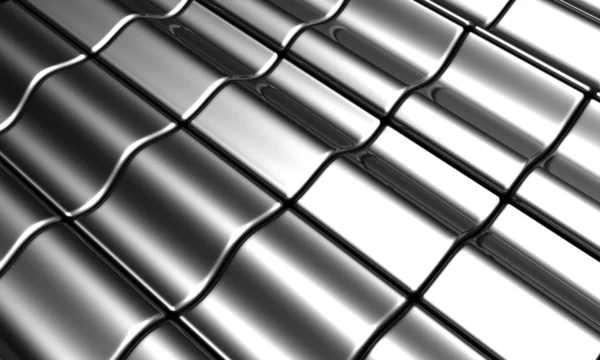 Aluminum silver tile background — Stock Photo, Image