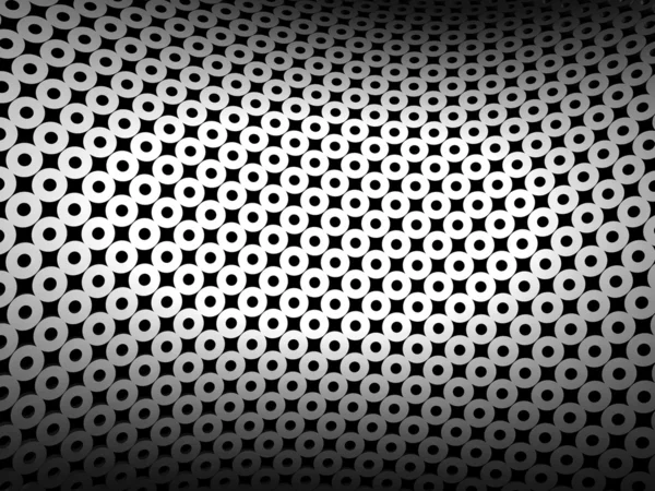 リング ネット パターン アルミニウム背景 — ストック写真
