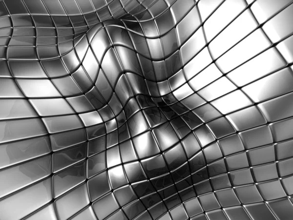 Анотація алюмінієвого срібного квадратного фону — стокове фото