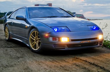 Nissan 300zx gün batımında