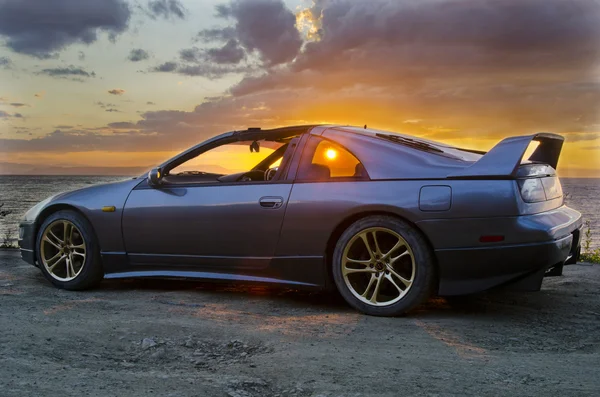 stock image Nissan 300zx at sunset