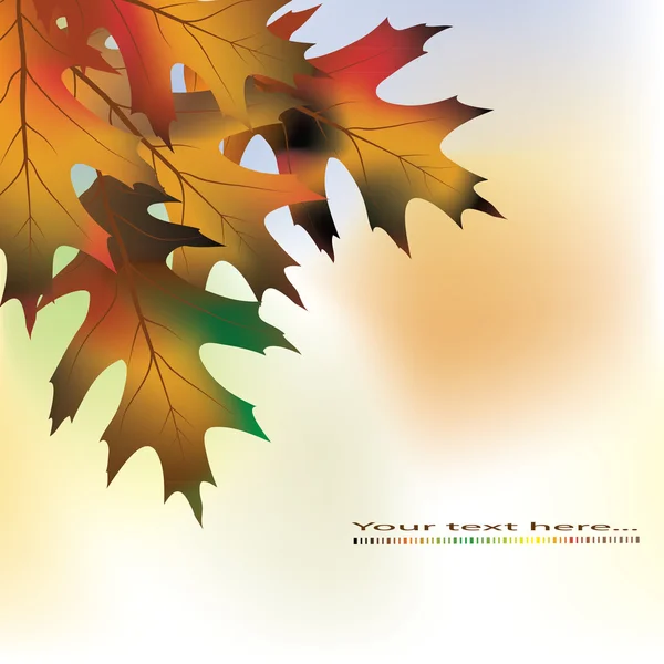 Kolorowe tło jesień — Wektor stockowy