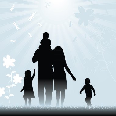 Happy family clipart