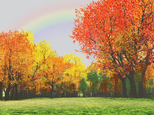 Prachtige herfst landschap — Stockfoto