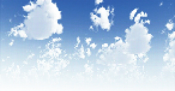 Cielo y nubes — Vector de stock