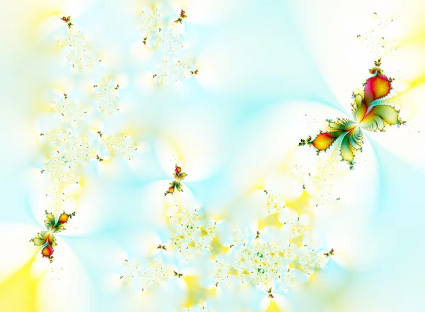 Våren fantasy med fjärilar — Stockfoto