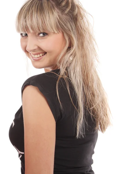 Smiling blonde girl — Stock Photo, Image