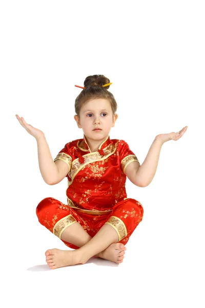 Китайский национальный костюм — стоковое фото