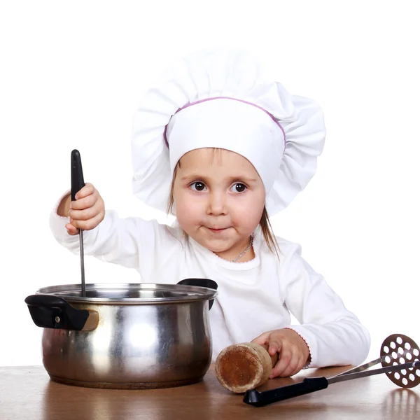 Schattige kleine cook — Stockfoto