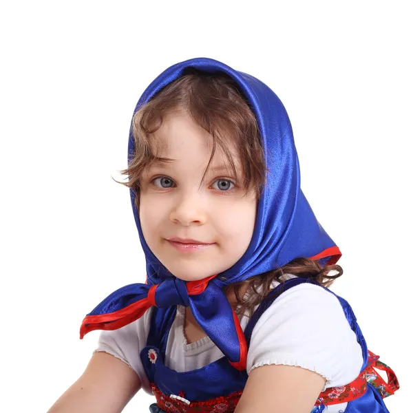 The blue headscarf — Stock Photo, Image