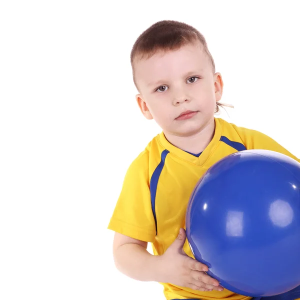 Chlapec a míček — Stock fotografie