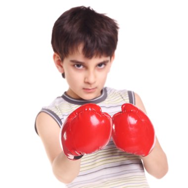 Little handsome boxer clipart