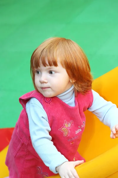 Röda haired baby — Stockfoto