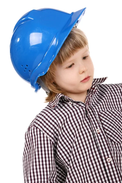 Kind im Helm — Stockfoto