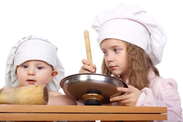 Cute little cooks — Stock Photo, Image