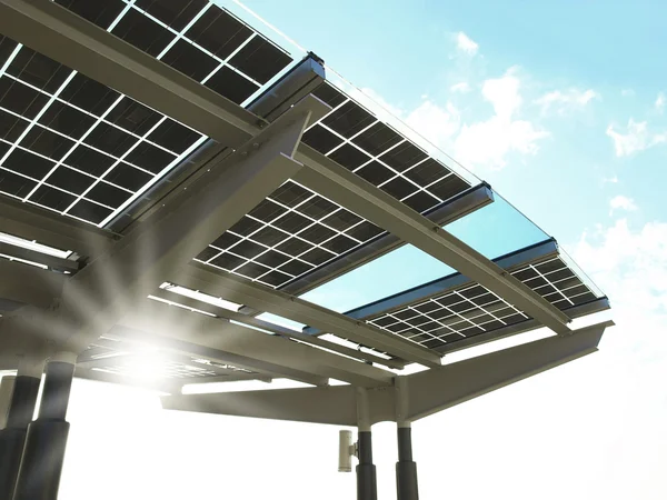 Painel de energia solar — Fotografia de Stock