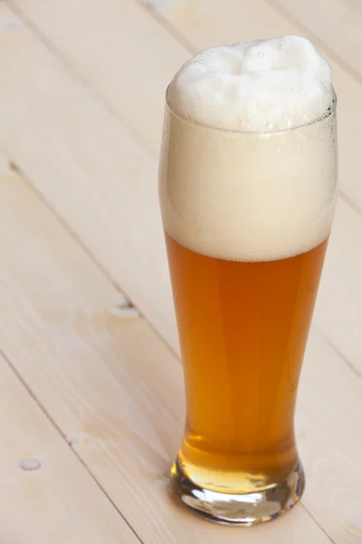 Bavarian wheat beer in a glass — Stock Photo, Image