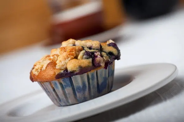 Closeup Borůvkový muffin — Stock fotografie