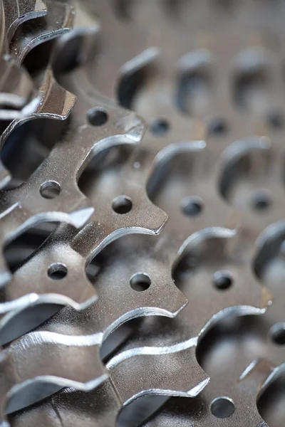 stock image Closeup of a bicycles gear