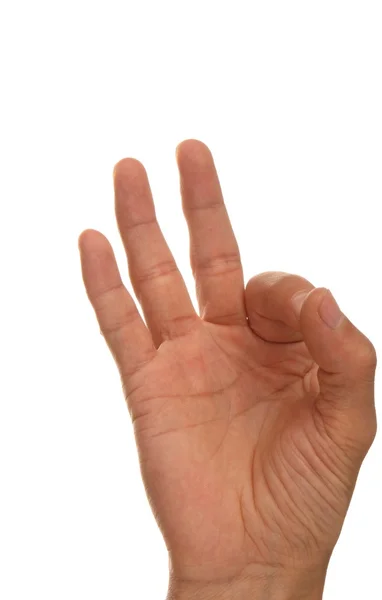 Hand sign ok — Stock Photo, Image