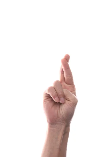Parmak çarpı işareti — Stok fotoğraf