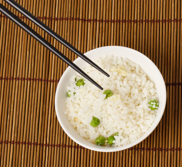 Jajkiem sadzonym ryżu — Zdjęcie stockowe