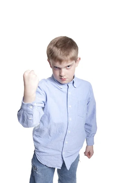 Сердитий хлопчик Ліцензійні Стокові Фото