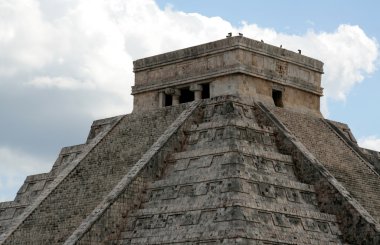 The Top of Kukulkan Temple clipart