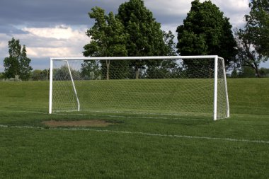 Open Soccer Goal clipart