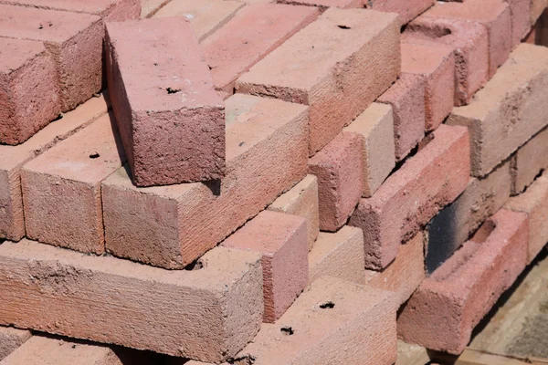 Pile of Red Bricks — Stock Photo, Image