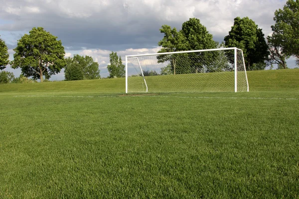 Soccer Goal Vacancy — Stock Photo, Image