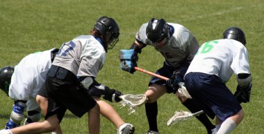 Lacrosse Scrum clipart