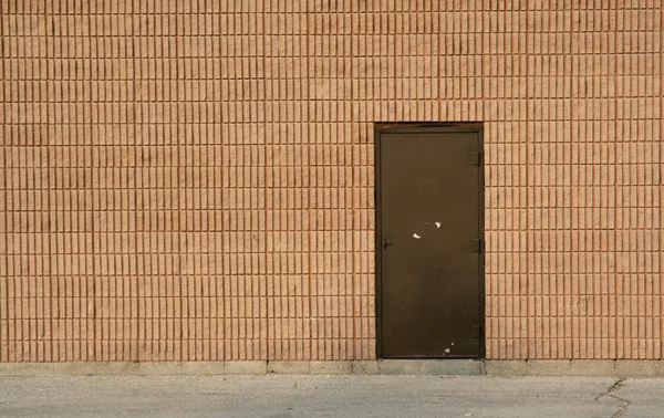 Drzwi i ceglane ściany — Zdjęcie stockowe