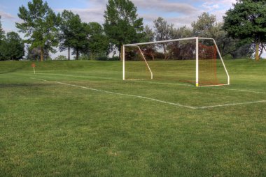 Vacant Soccer Goal clipart