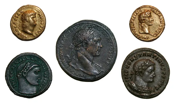 Münzen des Römischen Reiches — Stockfoto