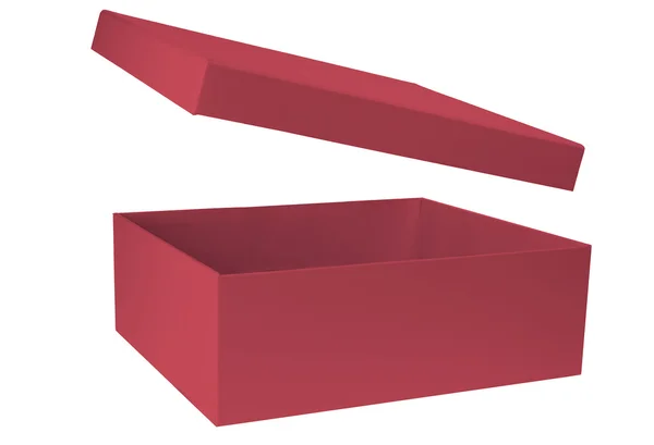 Caixa de papelão com tampa — Fotografia de Stock