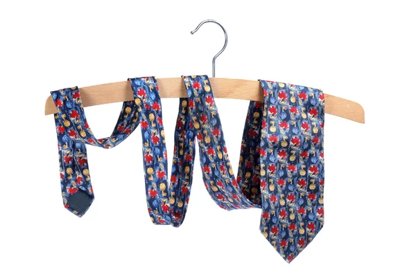 Corbata en percha de ropa —  Fotos de Stock