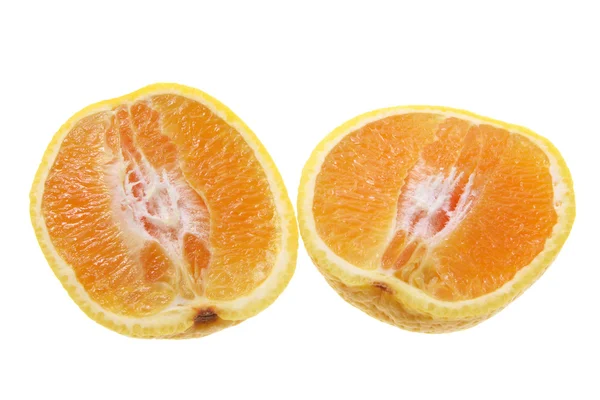 Половинки помаранчевий — стокове фото