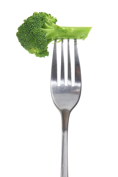 Forchetta con broccolo — Foto Stock