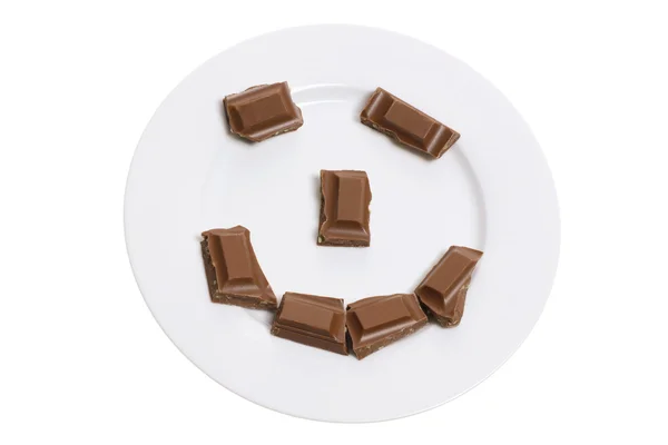 Κομμάτια σοκολάτας — Φωτογραφία Αρχείου