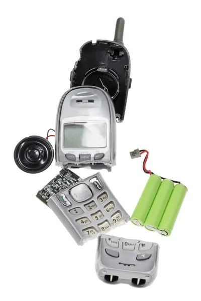 Telefone móvel quebrado — Fotografia de Stock